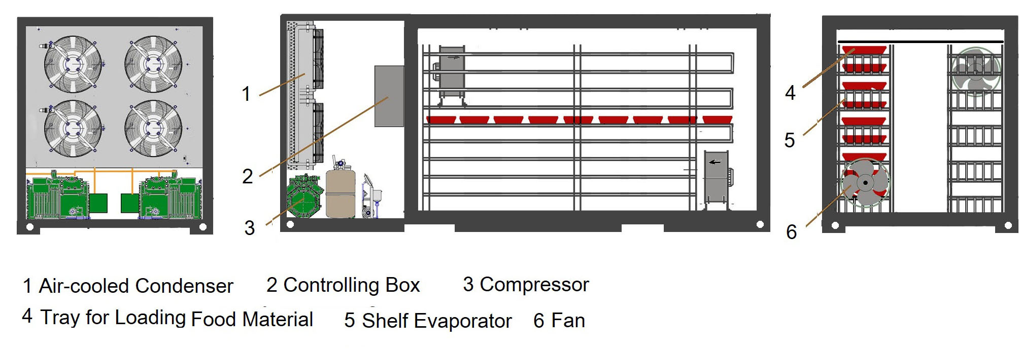 container quick freezer