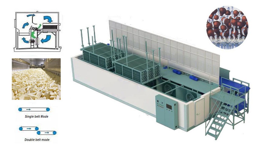 iqf freezer for vegetable
